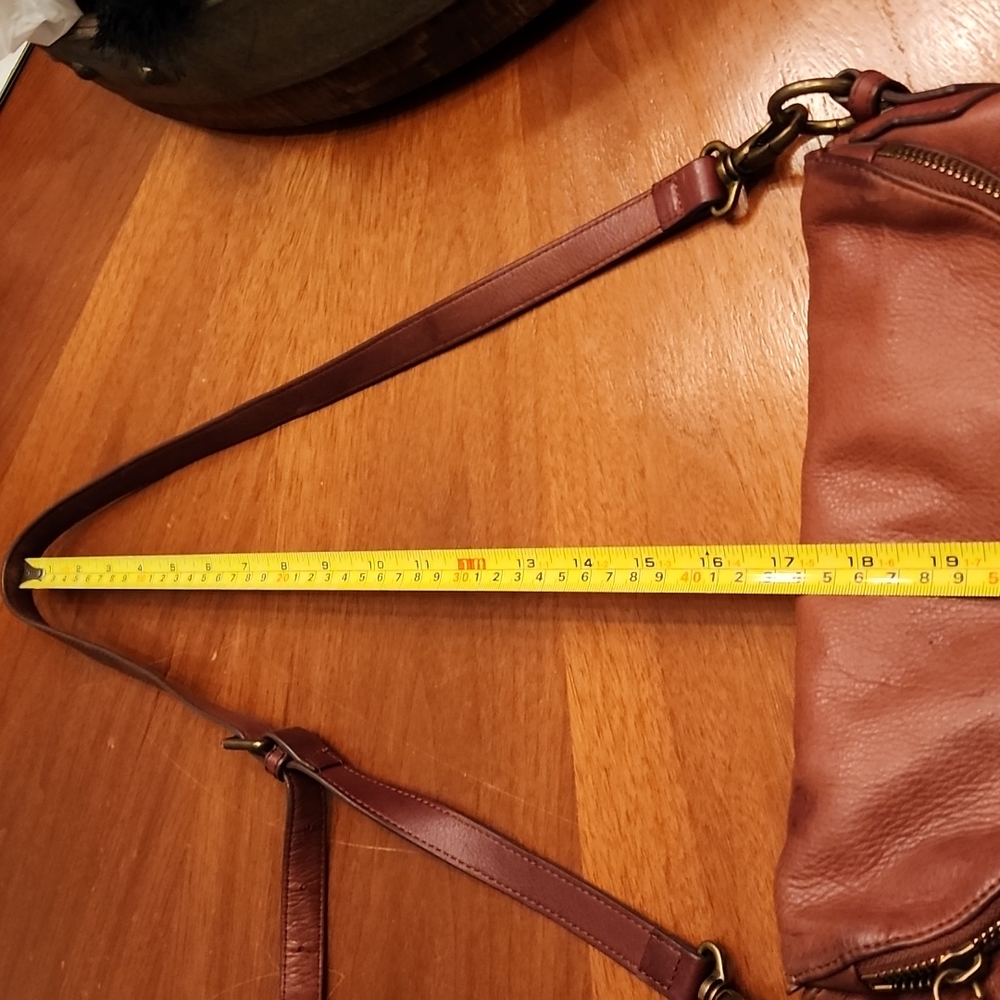 Margot Brown Leather Crossbody Bag - Picture 4 of 10